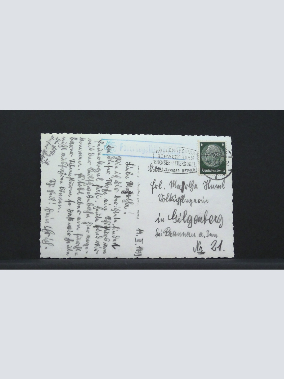 Seilschwebebahn Ebensee Feuerkogel Feuerkogelhütte mit Dachstein JW 402980 F