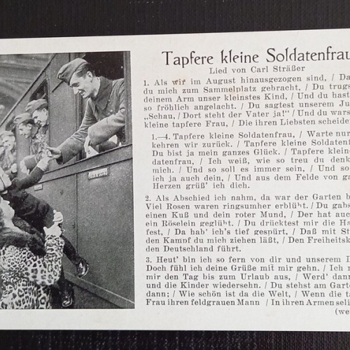 WK II Wehrmacht Soldaten Im Zug Tapfere Kleine Soldatenfrau 165518 H