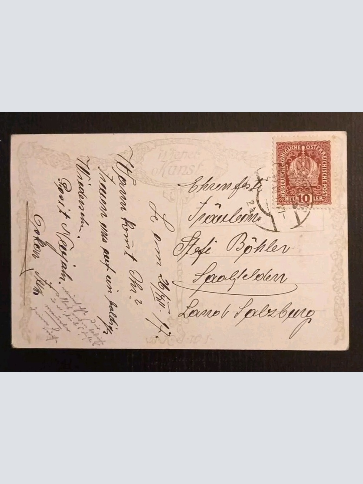 Künstlerkarte Karl M.Schuster Abendlied 600628A Gr