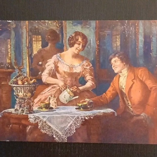 Künstlerkarte Frühstück 600613A Gr