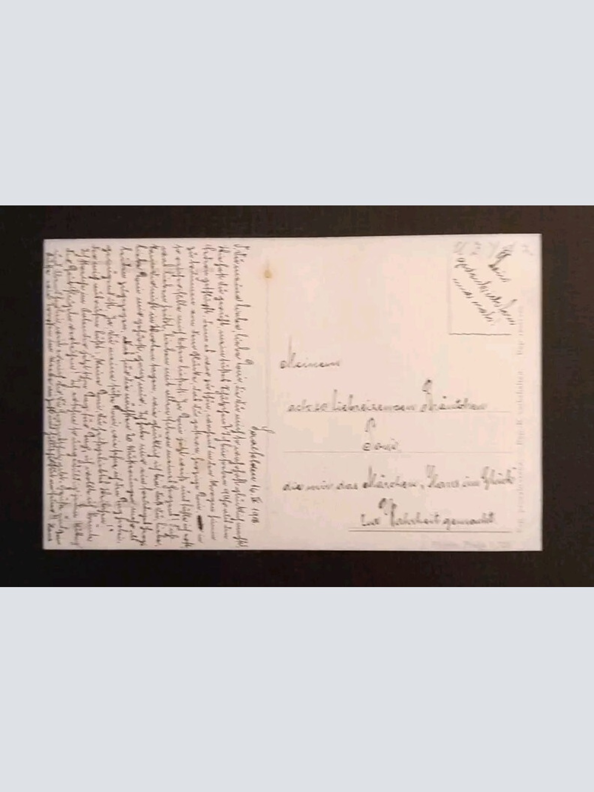 Künstlerkarte Pärchen Am See 600625A Gr