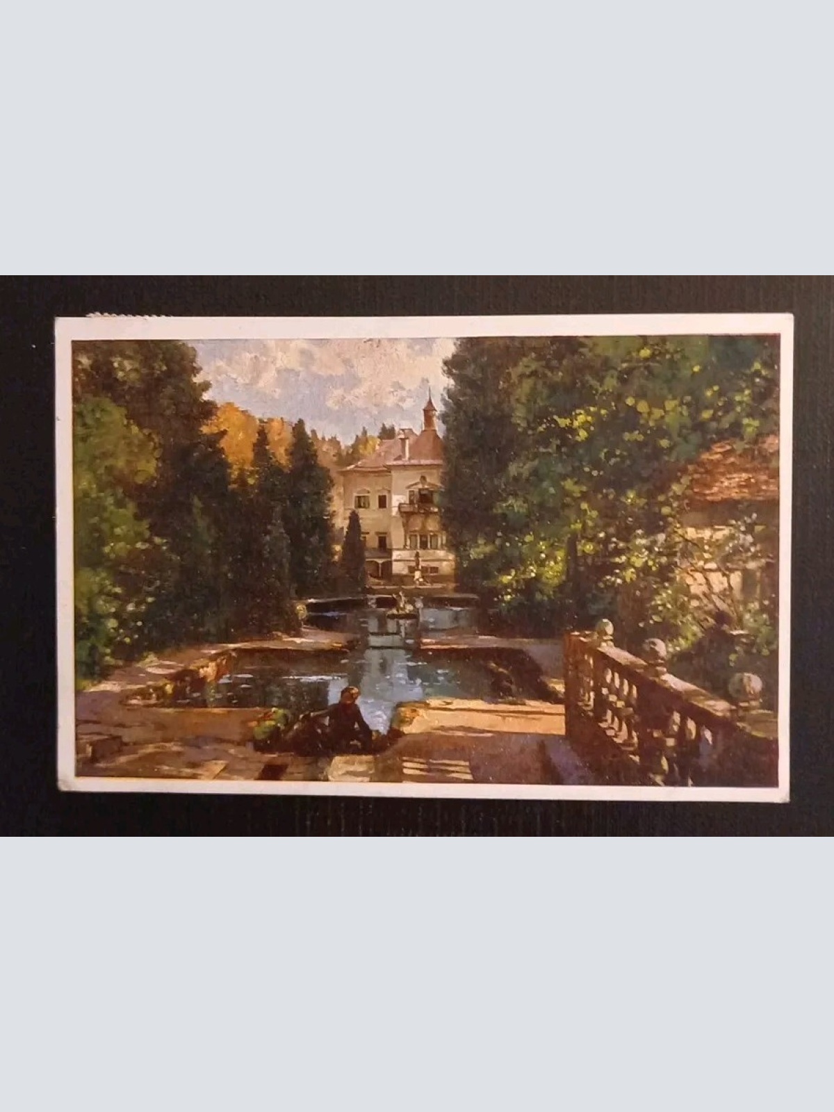 Künstlerkarte Salzburg Hellbrunn 600593A Gr