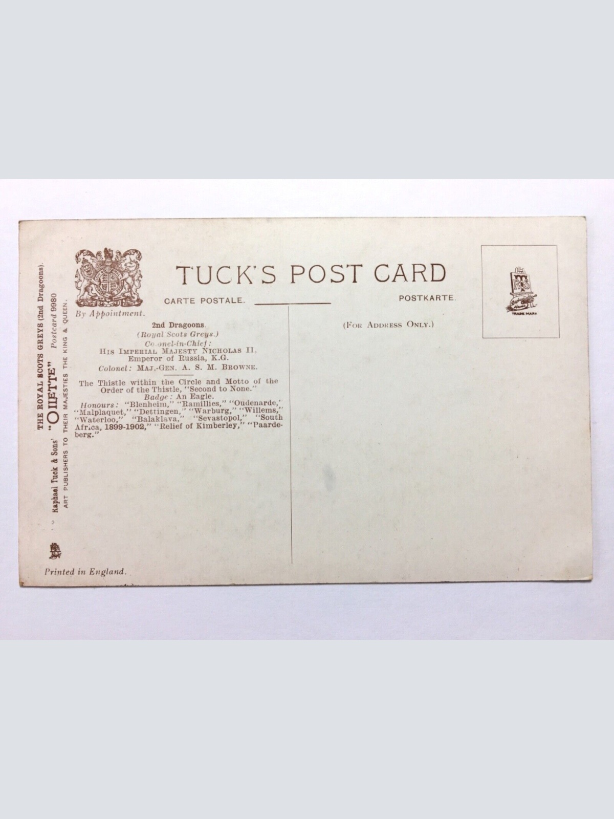 The Royal Scots Greys - Könglich-schottische Grauschimmel - Dragoner 40271 TH