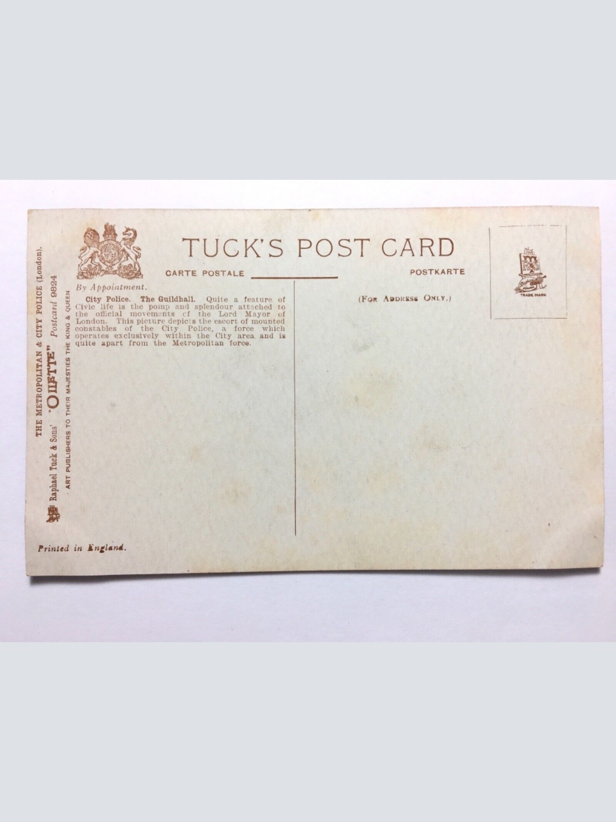 City Police - Polizei London - Eskorte des Oberbürgermeisters 40264 TH