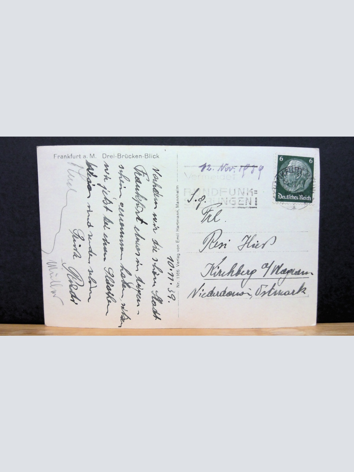 Frankfurt am Main Drei-Brücken Blick JW 650200 C