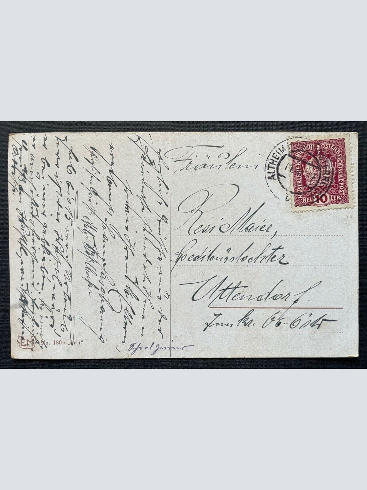 Sie überlegt sich's Frau Mann Soldat Fenster Kleid Schürze Uniform 400310 TH F