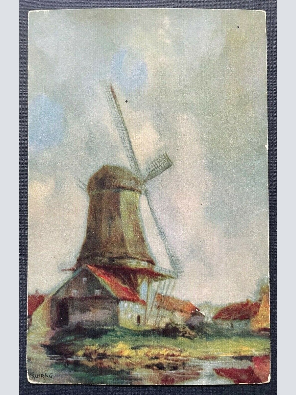 Windmühle Gebäude Haus Flügeln Landschaft 400303 TH A