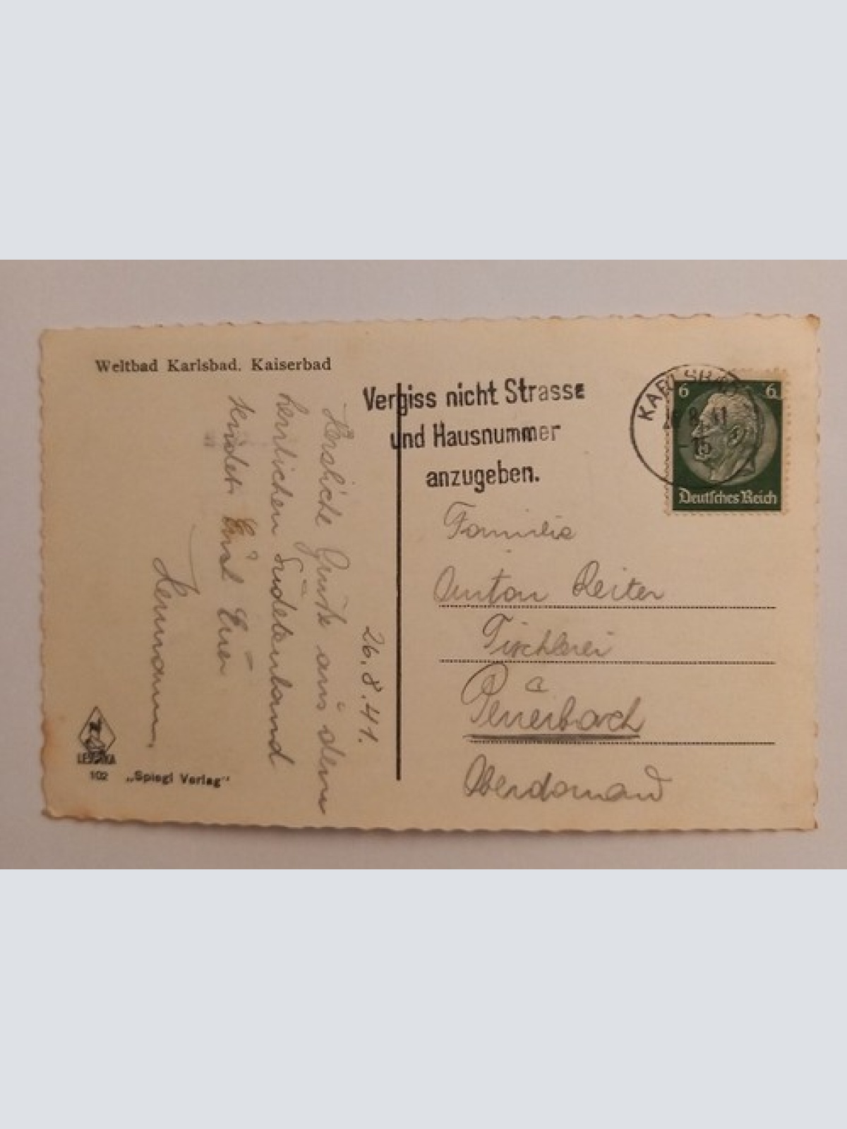 Karlsbad Kaiserbad 500008A gr D