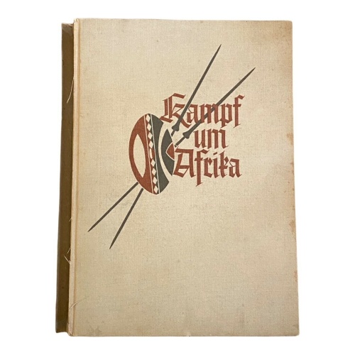 183 Arthur Berger KAMPF UM AFRIKA MIT KARTE SEHR GUTER ZUSTAND!