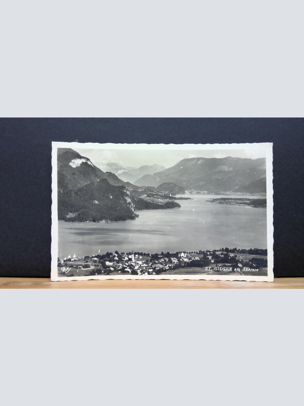 St Gilgen am Abersee Blick gegen St Wolfgang und Strobl JW 8037 C