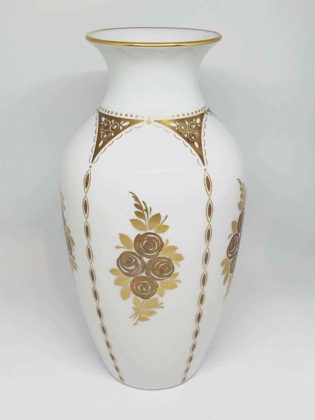 Hutschenreuther Vase Blumen Golddekor Blumen 22,5 50024