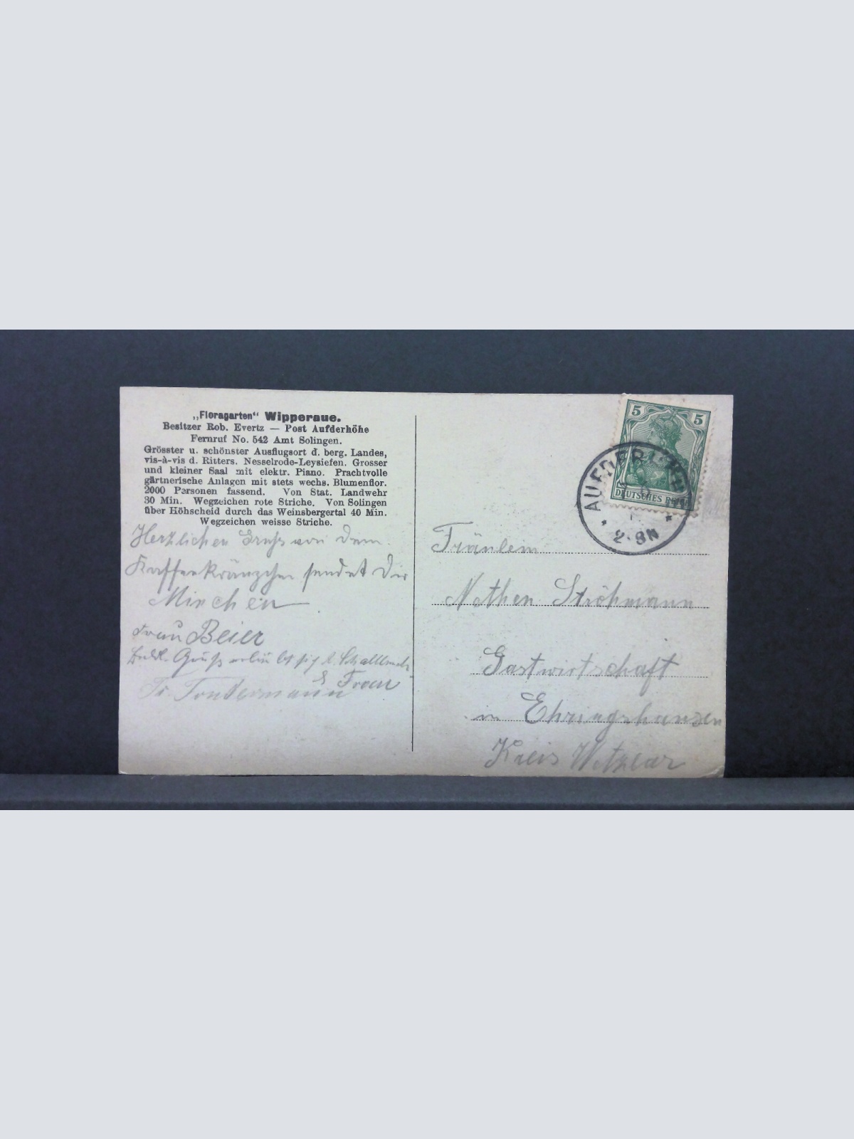 Gruss aus Wipperaue Flora Garten JW 500216 C