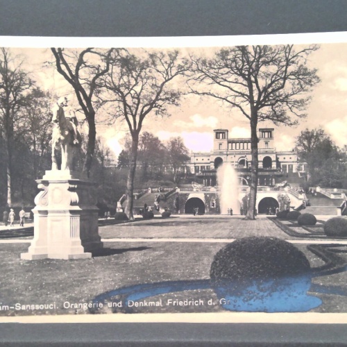 Potsdam Sanssouci Orangerie und Denkmal Friedrich des Großen JW 500182 C