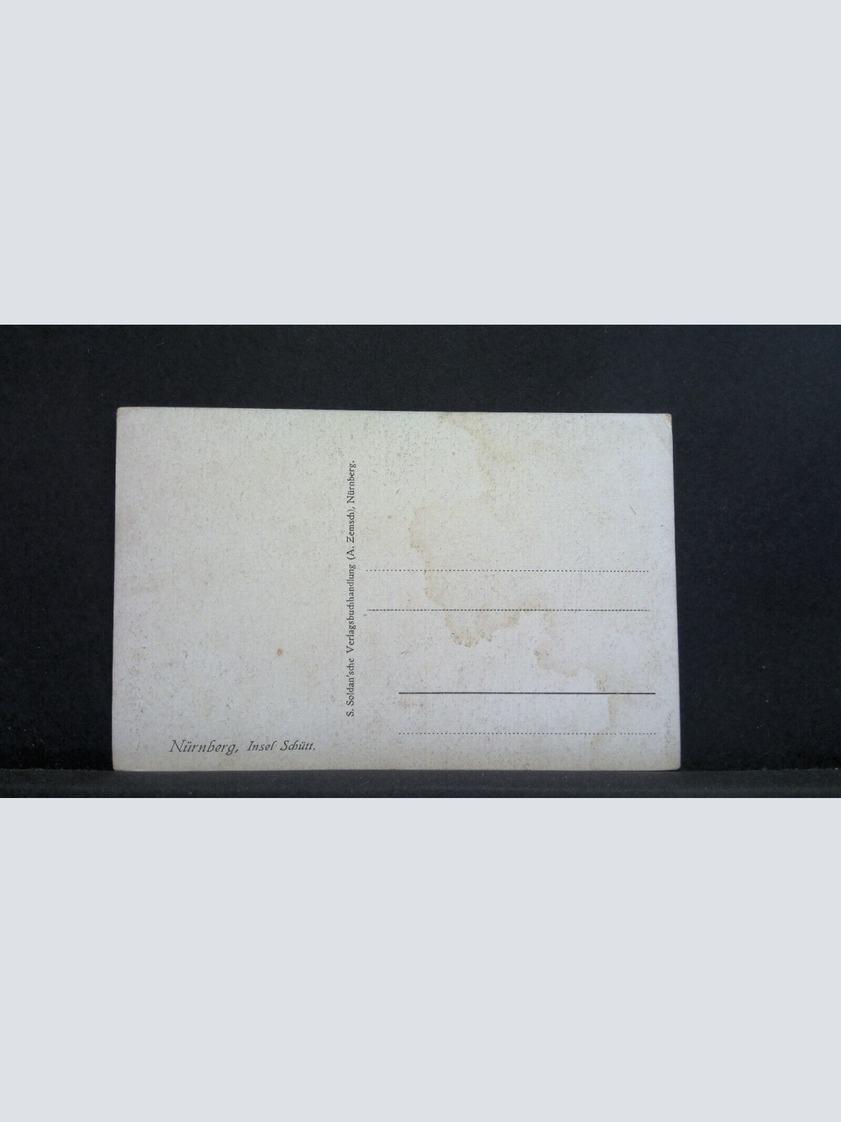 Nürnberg Insel Schütt Gemälde 723 jw J