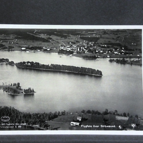 Flygfoto över Strömsund Schweden 400520 jw J