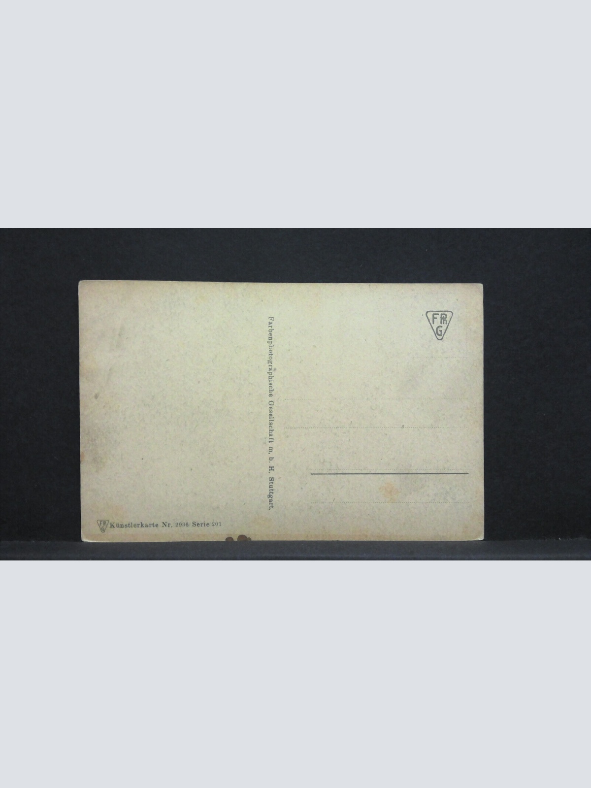 Künstlerkarte Nr 2936 Serie 201 Bach Uferweg Brücke 30010 jw J