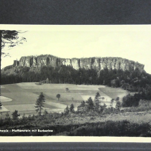Pfaffenstein mit Barbarine Sächsische Schweiz Berg 180202 jw J