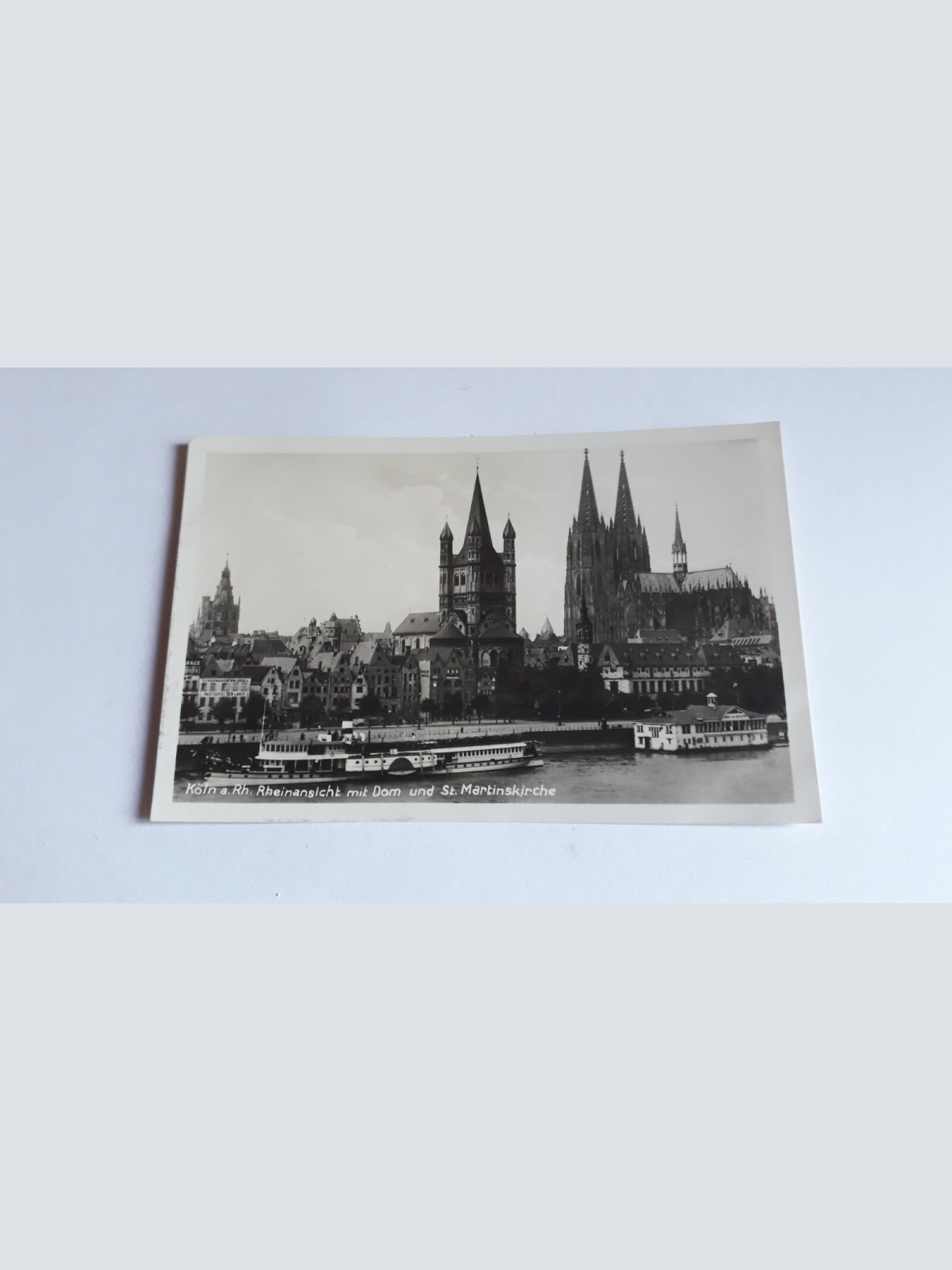 Köln a.Rh. Rheinansicht mit Dom und St. Martinskirche.20082