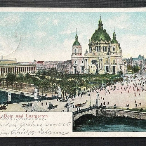 Berlin Dom Lustgarten Park Kirche Platz Brücke Fluss Turm Deutschland 401034 A