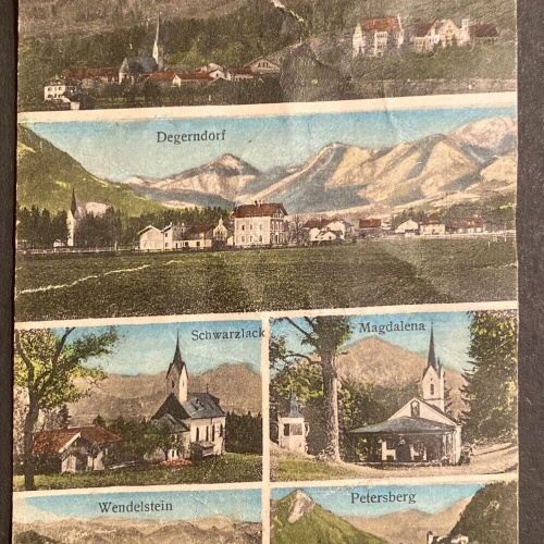 Degerndorf Branneburg Mehrbildkarte ( Siehe Zustand ) 80228