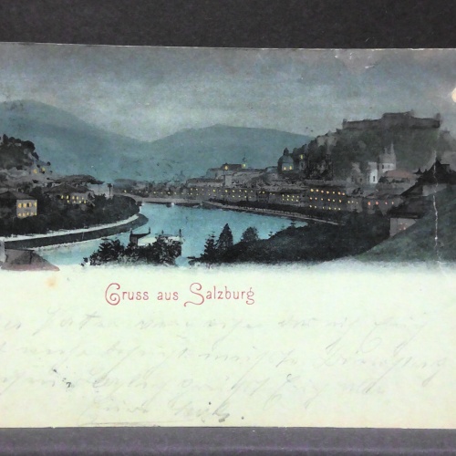 Gruss aus Salzburg Salzach Mondkarte JW79179