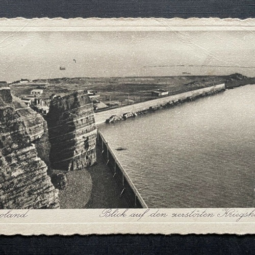 Helgoland Zerstörter Kriegshafen Küste Schleswig-Holstein Deutschland 400289 D