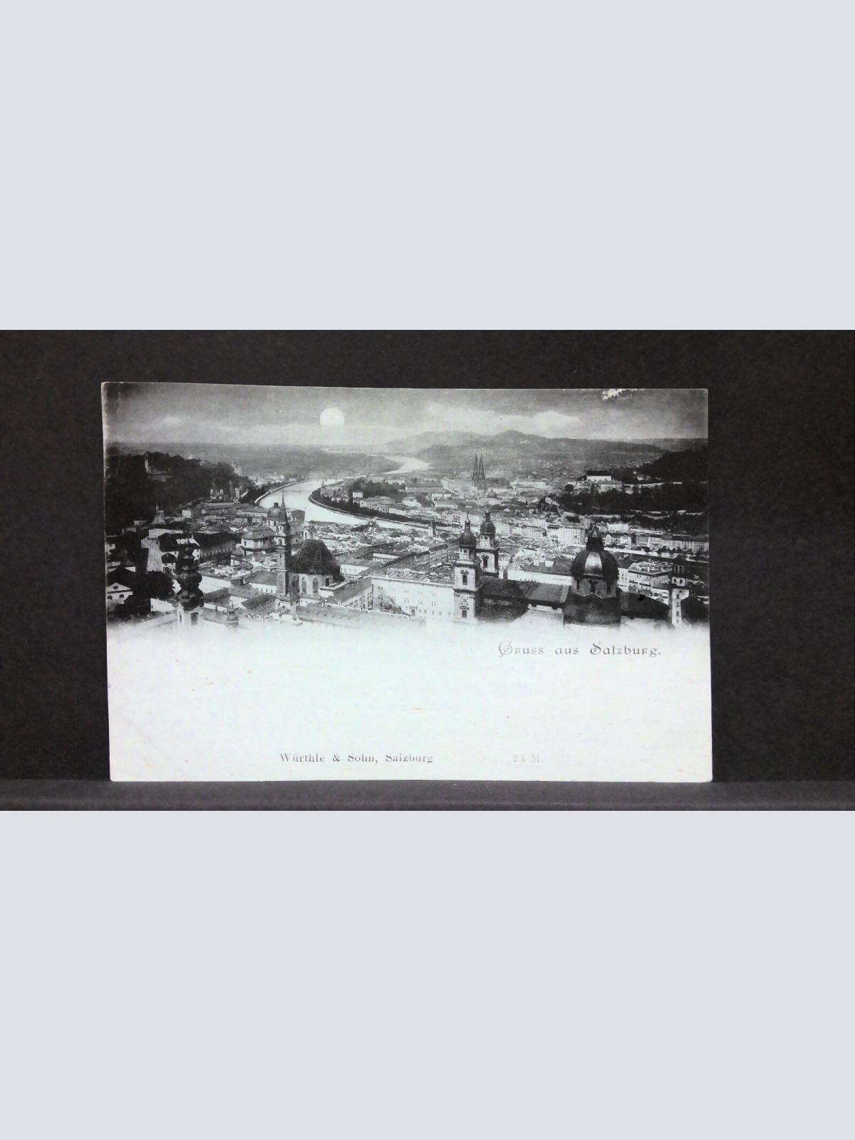 Gruss aus Salzburg Salzach Mondkarte JW0121