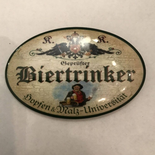 K&k nostalgie flaschenöffner magnetisch biertrinker 7x4,5cm