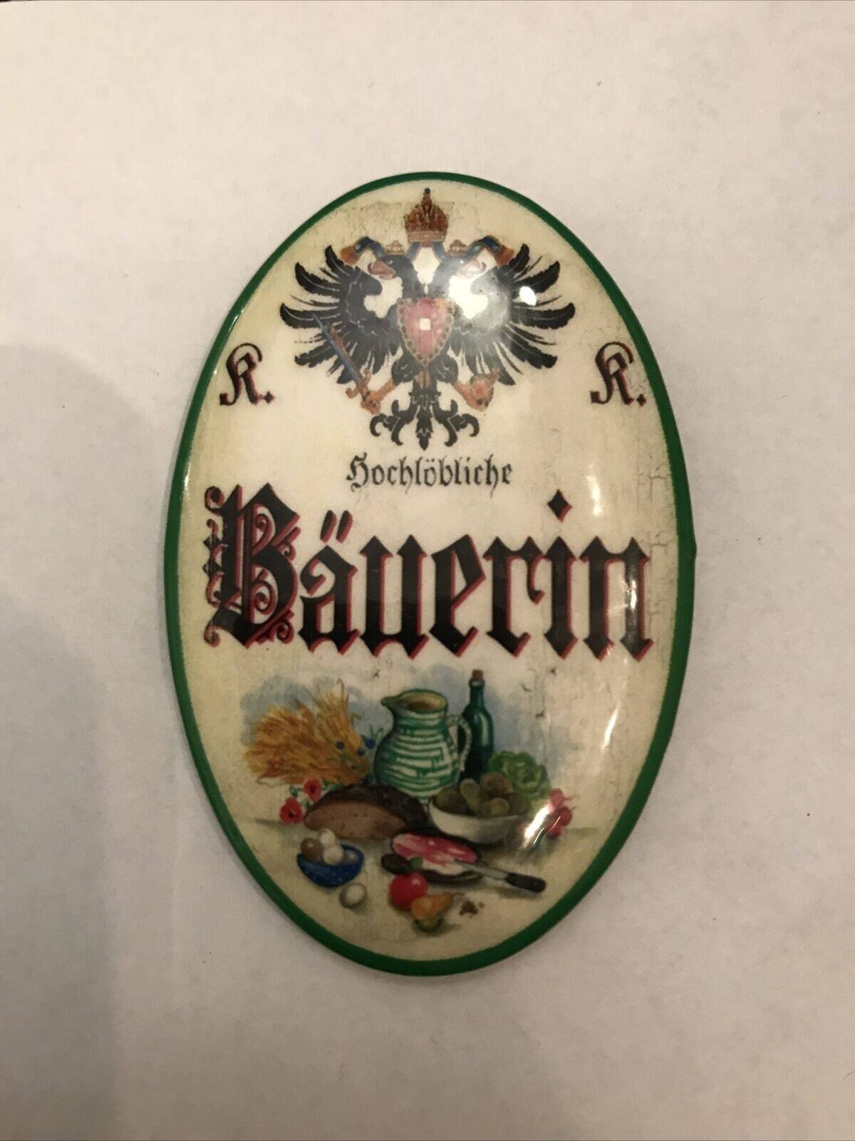 K&k nostalgie flaschenöffner magnetisch bäuerin 7x4,5cm