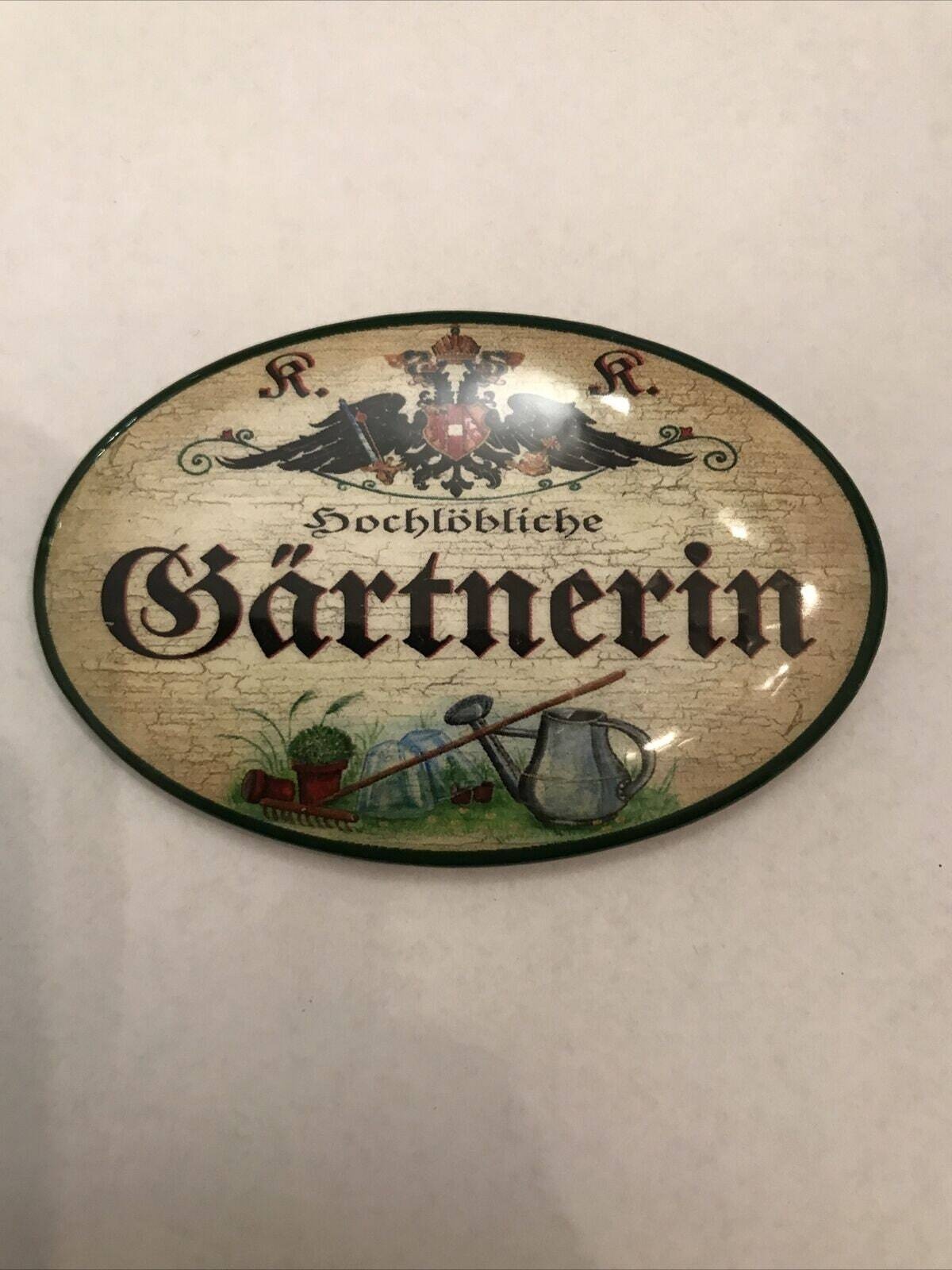 K&k nostalgie flaschenöffner magnetisch gärtnerin 7x4,5cm