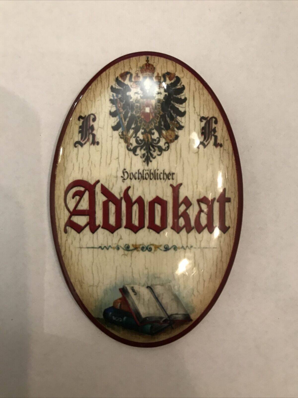 K&k nostalgie flaschenöffner magnetisch advokat 7x4,5cm