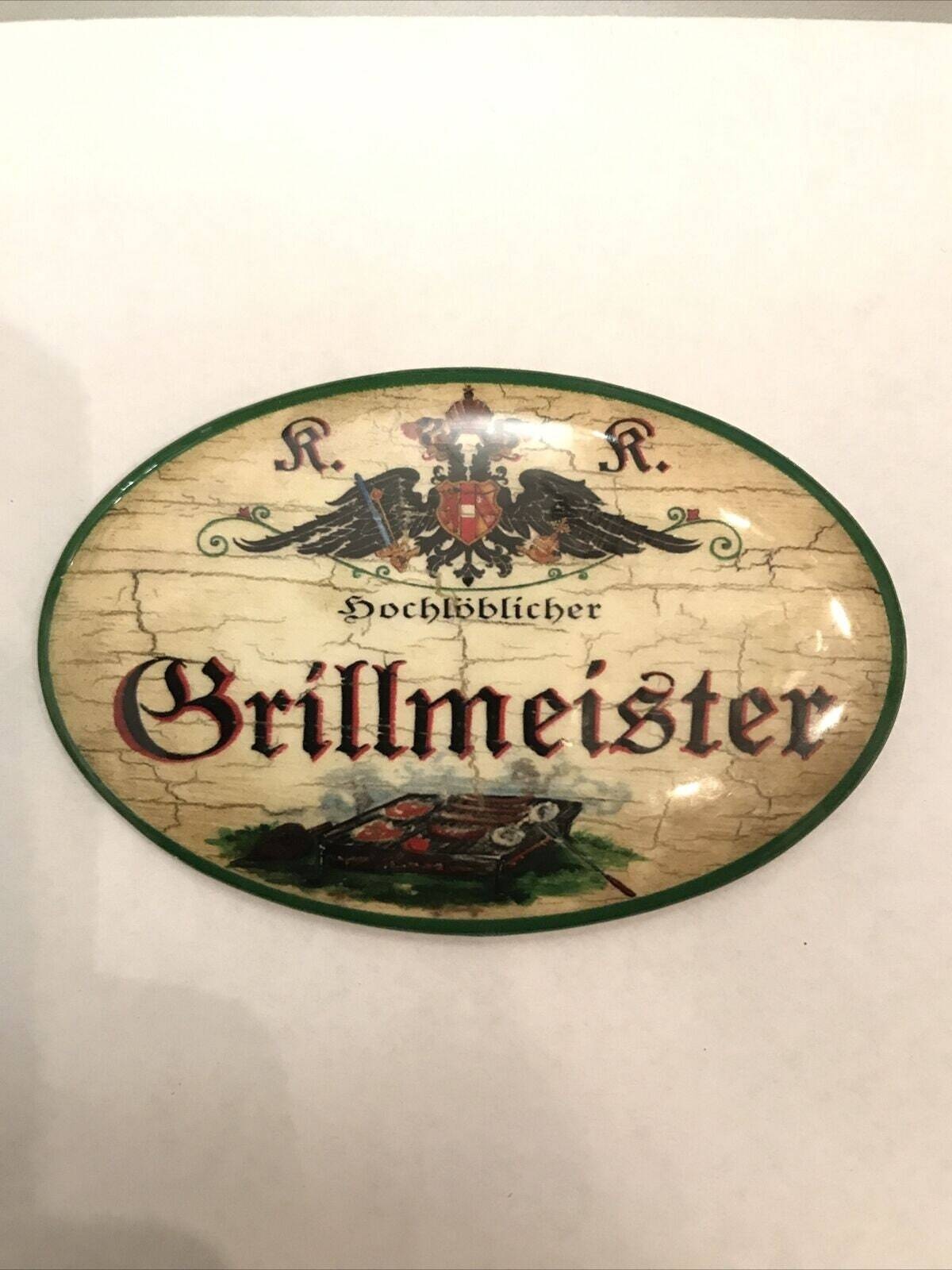 K&k nostalgie flaschenöffner magnetisch grillmeister 7x4,5cm