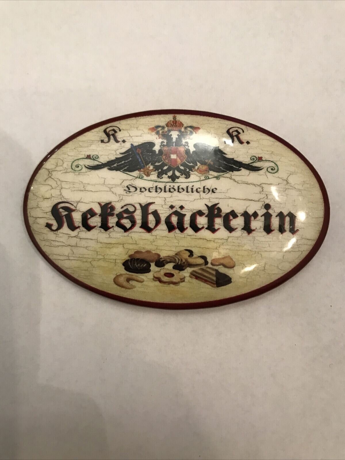 K&k nostalgie flaschenöffner magnetisch keksbäckerin 7x4,5cm