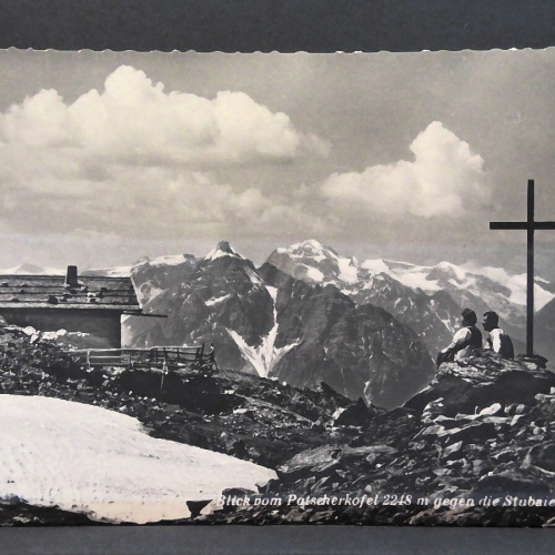 Patscherkofel gegen die Stubaiergletscher JW 476 C