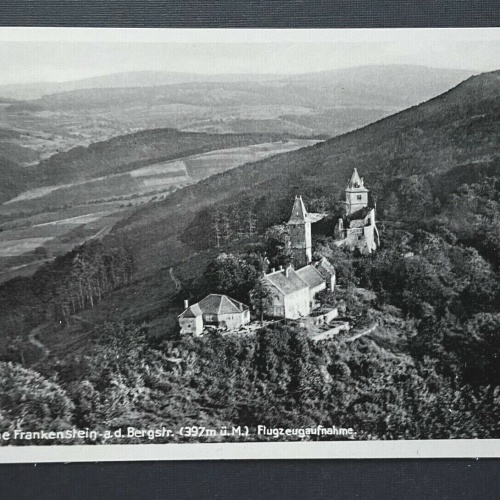 Burg Ruine Frankenstein a.d.Bergstrasse Luftaufnahme Hessen Deutschland 401064TH