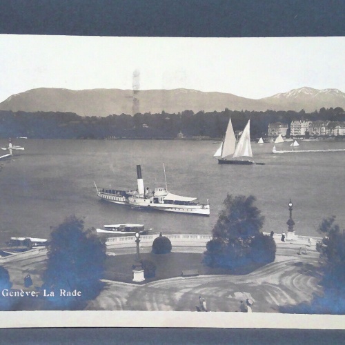 Geneve La Rade Raddampfer Schiff JW 650199 C