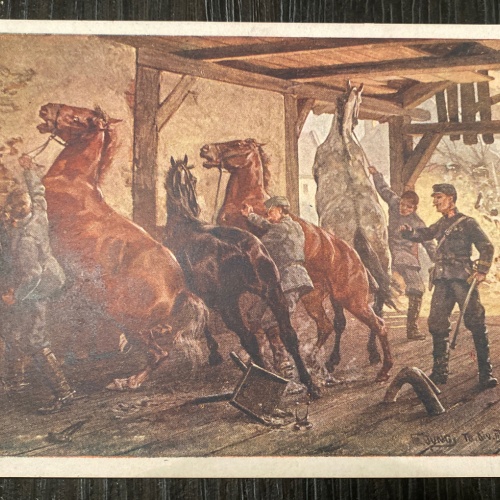 Kriegsfürsorgeamt Nr. 429 Peter Hodbod I Weltkrieg Pferde 80153