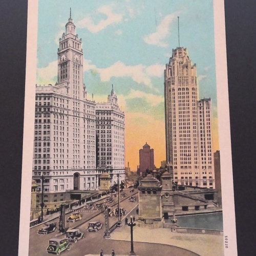 Michigan Avenue North Wrigley Building Tribune Tower USA Gemälde JW 650203 C