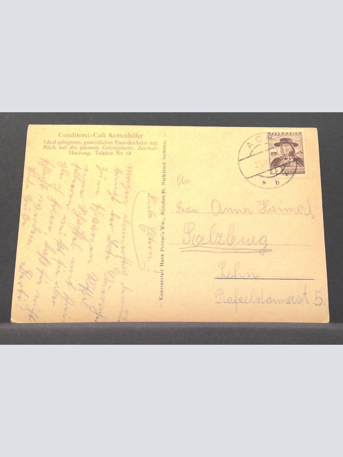 Conditorei Cafe St Rottenhöfer Berchtesgaden JW 650247 C