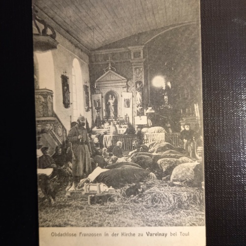 Obdachlose Franzosen i.d. Kirche zu Varvinay bei Toul 410562 gr C