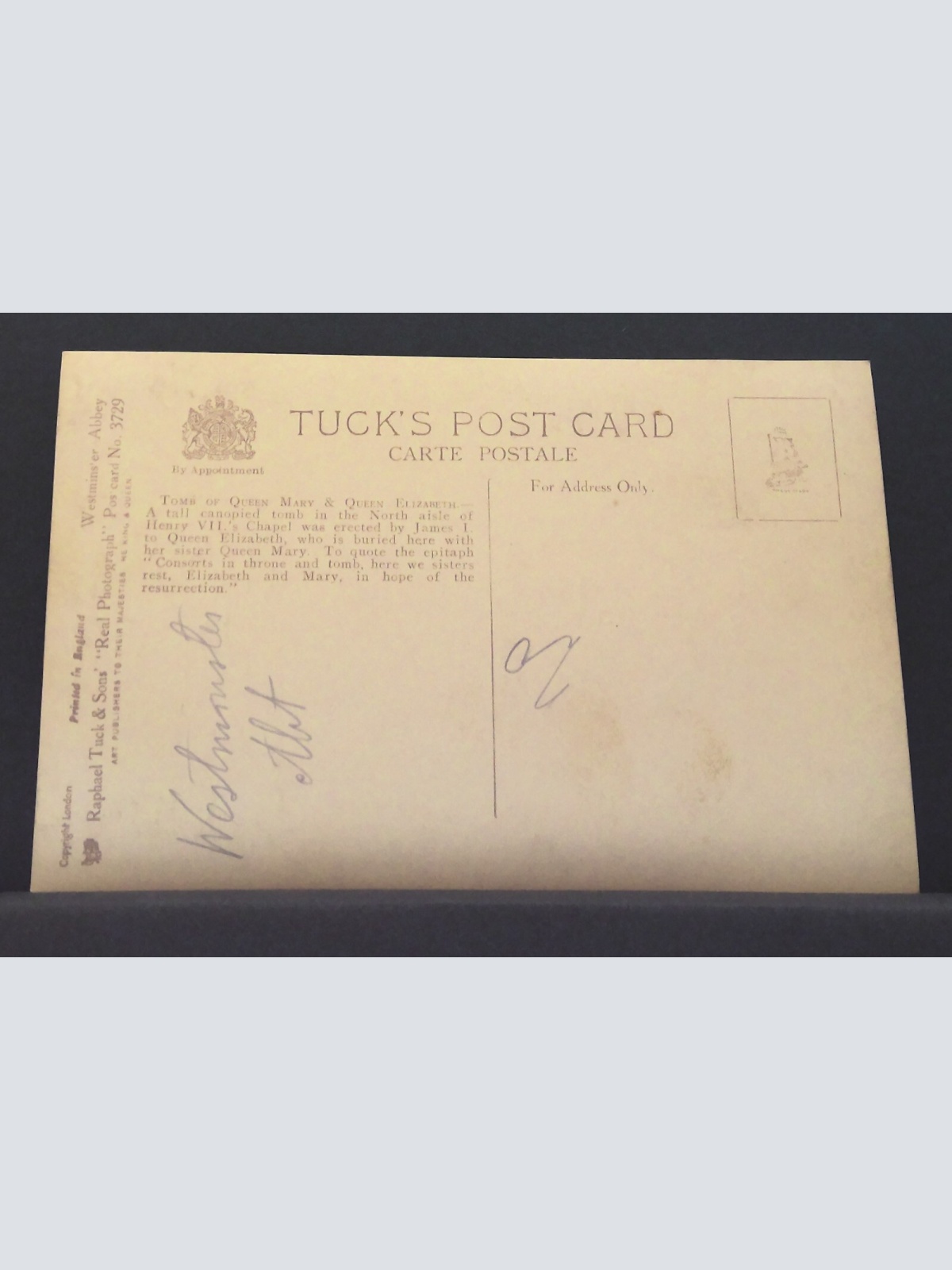 Tomb of Queen Elizabeth and Queen Mary England JW 650445 C