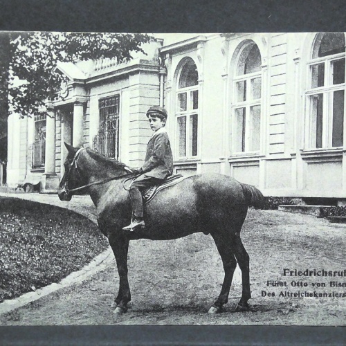 Friedrichsruh Bismarcks Enkel auf Pferd JW 500234 C