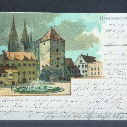 Regensburg Molkteplatz Gemälde JW 500251 C