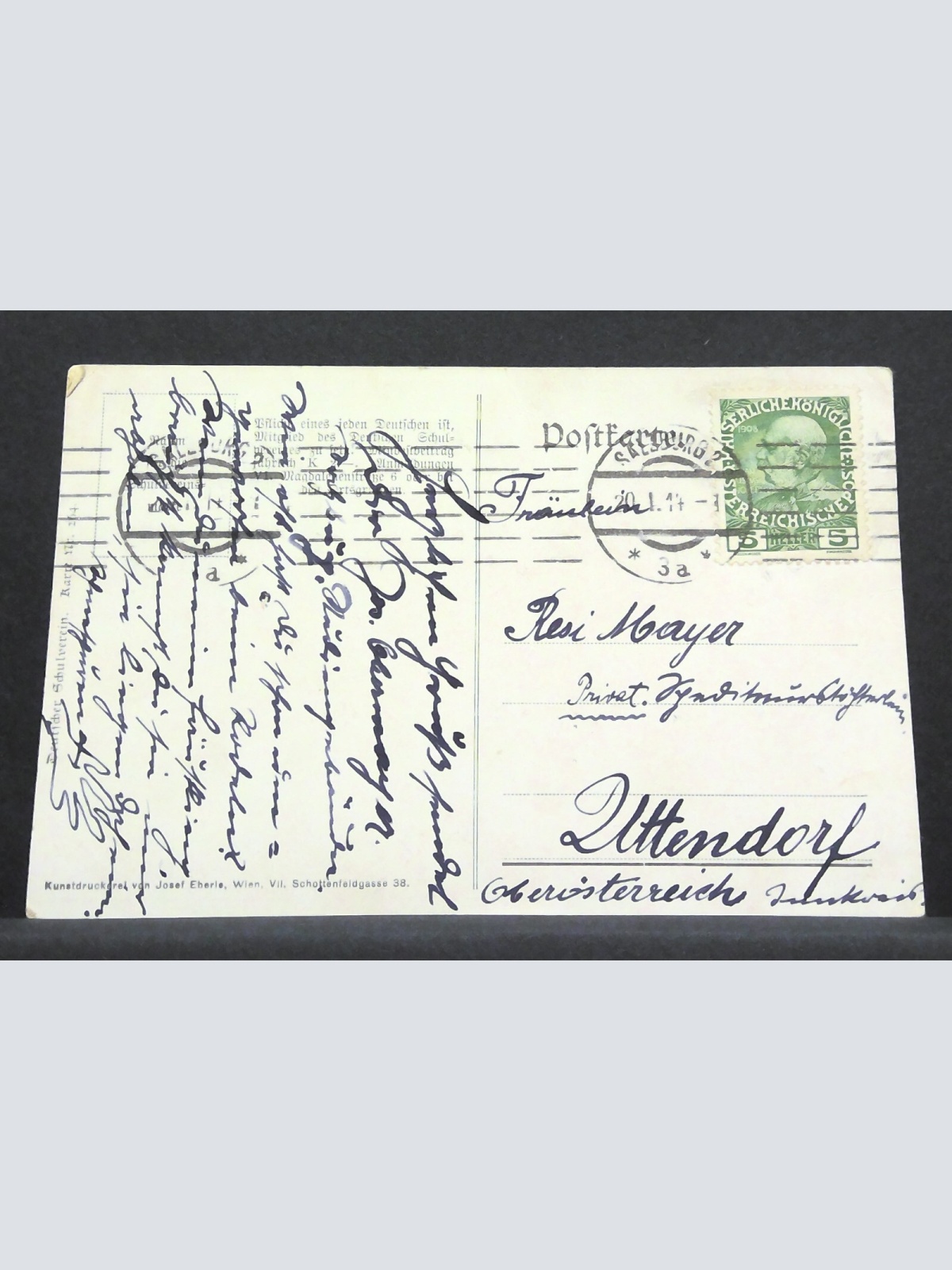 Deutscher Schulverein Skisport Gemälde JW 400264 C