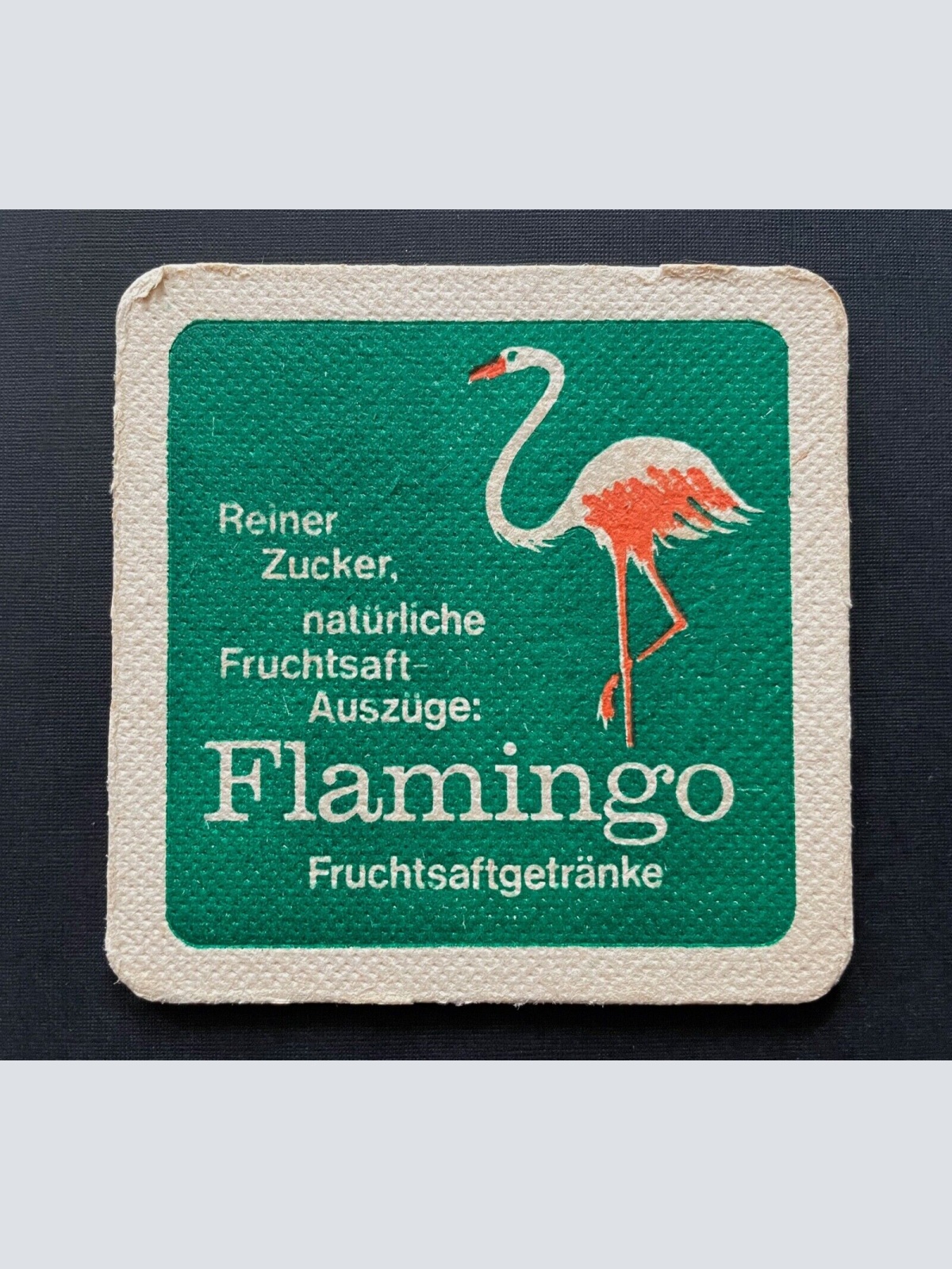 Bierdeckel Gundertshausner Bier Brauerei Flamingo Fruchtsaft Gundertshausen