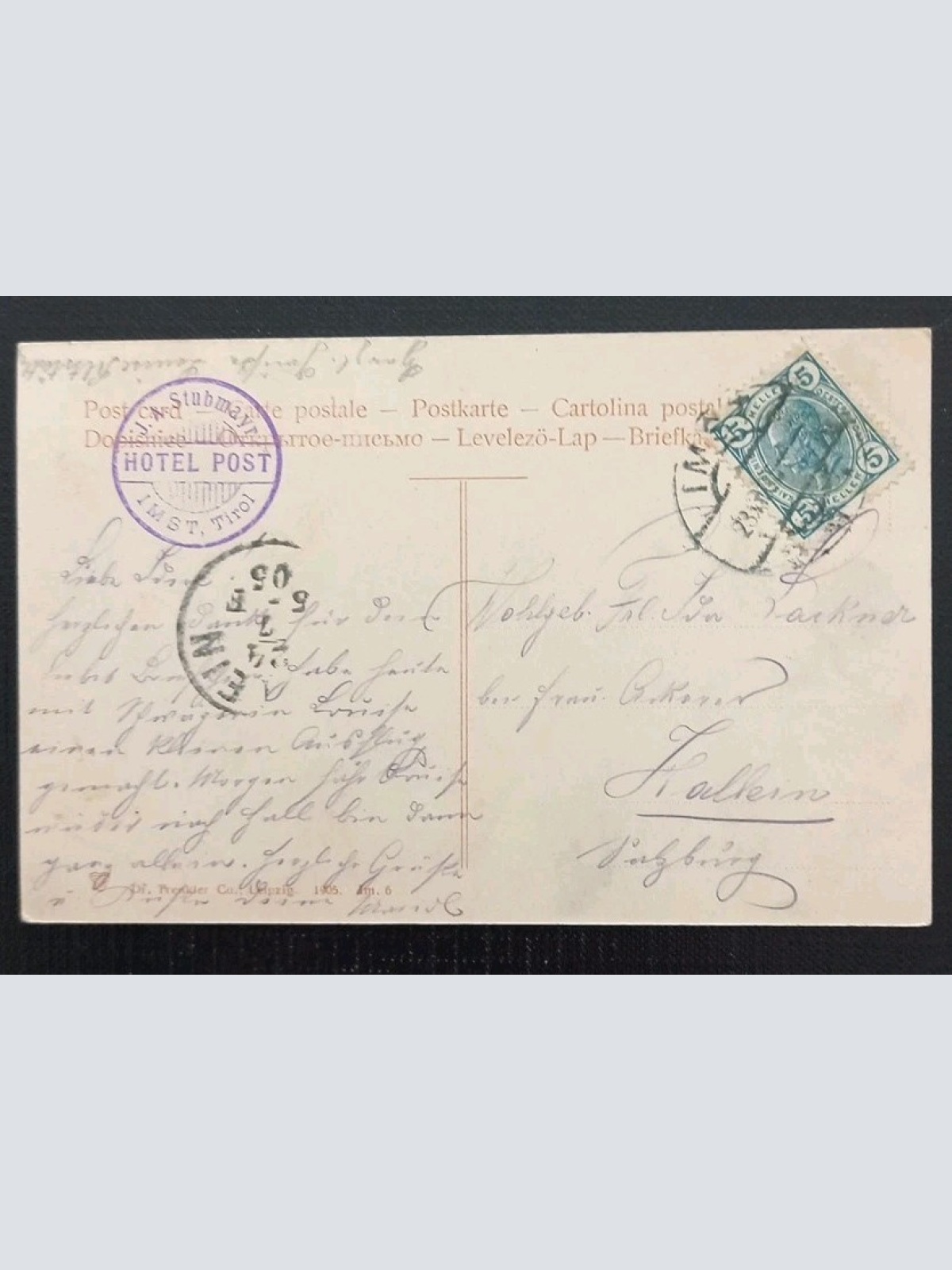 Imst Gesamtansicht Tirol Gr 5527 D