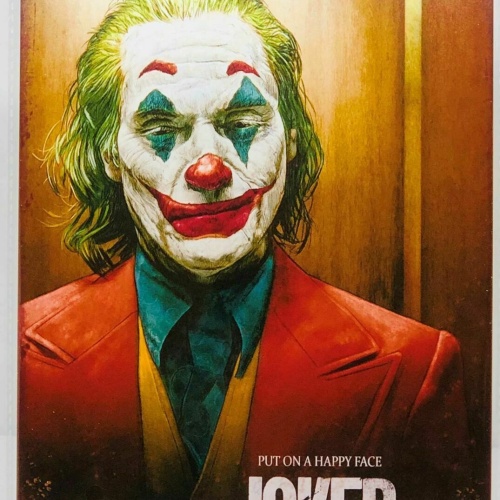 Nostalgie Vintage Retro Blechschild "JOKER Put on a happy face" 30x20 12041