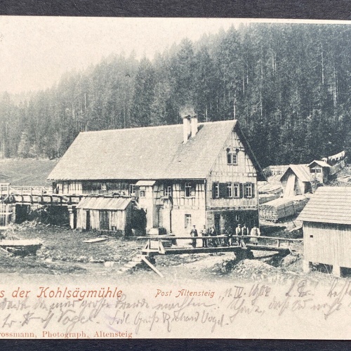 RAR - Kohlsägmühle Post Altensteig Säge Mühle 80237