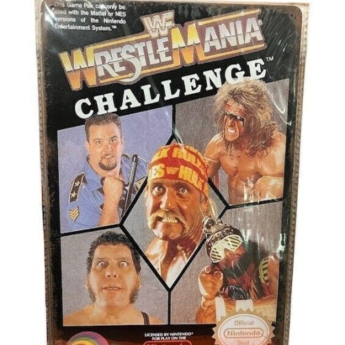 Nostalgie Retro Blechschild "WF Wrestle Mania Challenge" 30x20 000AK
