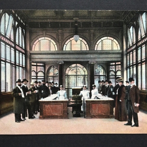 Wiesbaden Kochbrunnen Trinkhalle Bierkrug Hüte Hessen Deutschland 400851 TH A